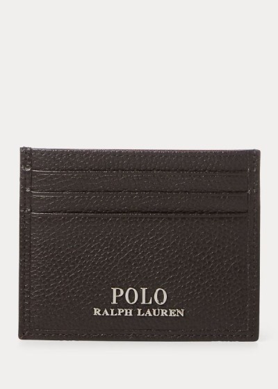 Men's Polo Ralph Lauren Pebbled Leather Card Holder | 073625NCM